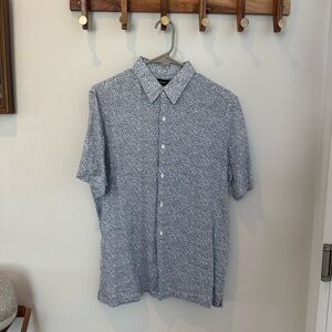 Theory linen button-up